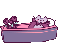 Pusheen Vampire Sticker