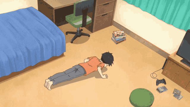 Pushup Anime GIF