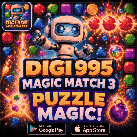 Puzzle Magic Digi 995 Magic Match 3 GIF