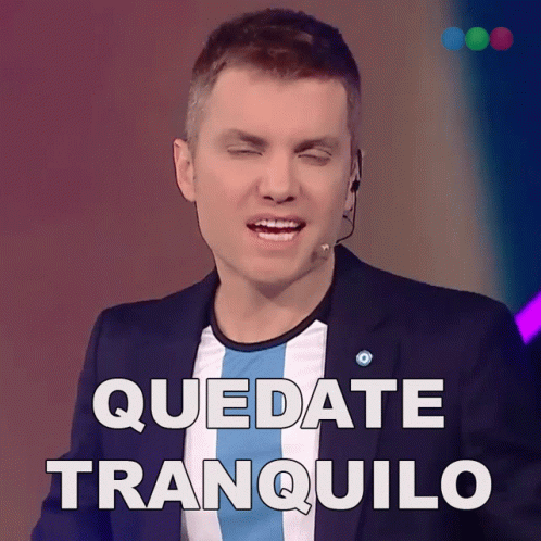 Quedate Tranquilo Santiago Del Moro GIF. This 498 x 498 animated GIF is part of our naito tranquilo collection. Created by Telefe. View the original…