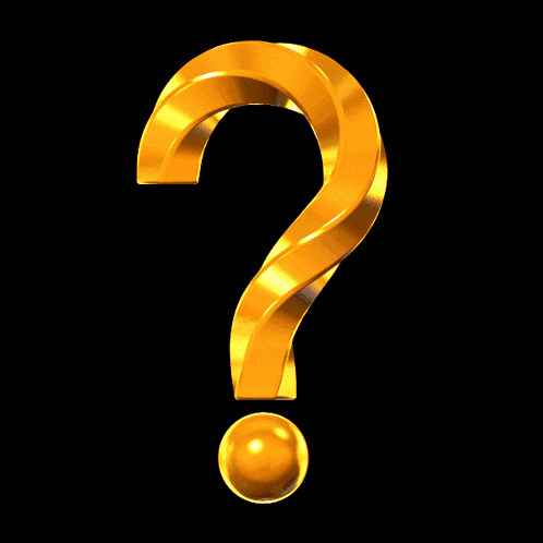 Question Mark Gif Golden GIF