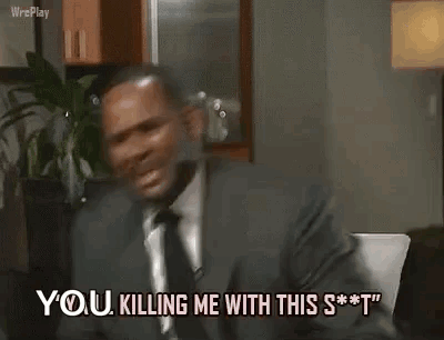 R Kelly Crying GIF. This 400 x 306 animated GIF is part of our shoot me kid collection. Related themes include crying. Created by R3LL. View the original…
