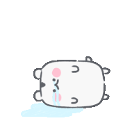 Rabbit Blushed Sticker