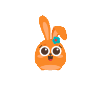 Rabbit Happy Sunday Sticker