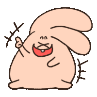 Rabbit Pink Sticker