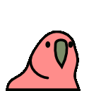 Rain Bow Bird Sticker