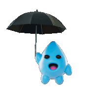 Rain Raining Sticker