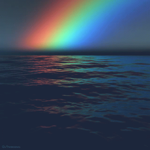 Rainbow Ocean GIF