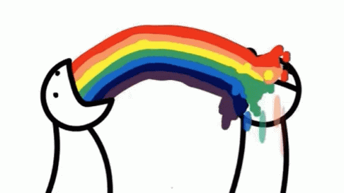 Rainbow Puke GIF