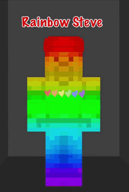 Rainbow Steve The Steve Saga GIF