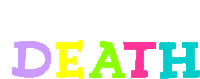 Rainbow Text Sticker
