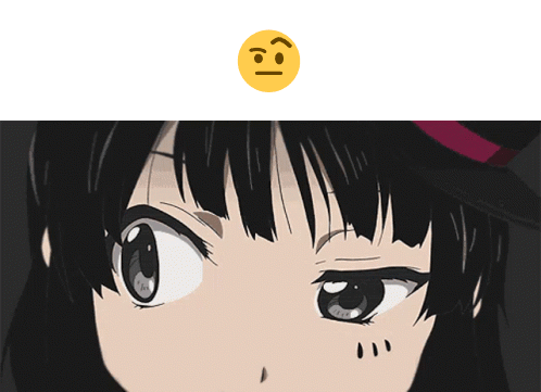 Raised Eyebrow Emoji GIF