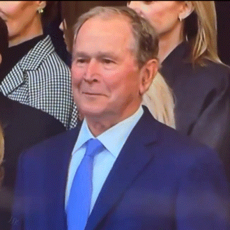 Raiseeyebrows Hmm GIF. This 330 x 330 animated GIF is part of our george w bush collection. Related themes include hmm, shocked, what. Created by jlk306…