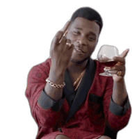 Raising Middle Finger Burna Boy Sticker