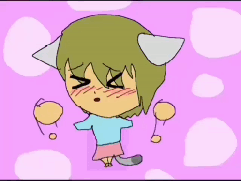 Raku-chan Nyan Neko Sugar Girls GIF