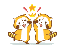 Rascal High Five Sticker