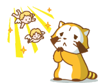 Rascal Praying Sticker