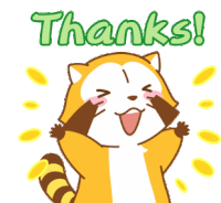 Rascal Thank You Sticker