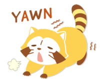 Rascal Yawn Sticker
