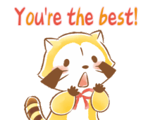 Rascal Youre The Best Sticker