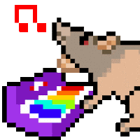 Rat Music Sticker