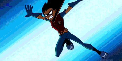 Raven Cyborg GIF