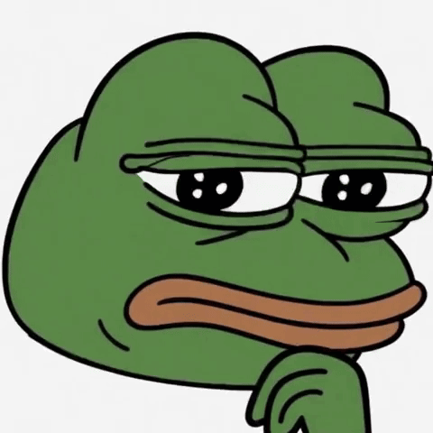 Reaction Meme GIF. This 480 x 480 animated GIF is part of our pepe frog sad collection. Related themes include disappointed, meme, no words. Created by…