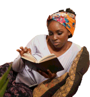 Reading Karen Obilom Sticker