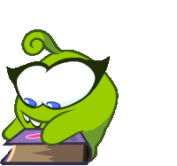 Reading Om Nelle Sticker