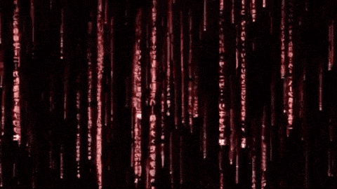 Red Binary Code GIF