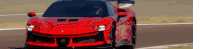 Red Car Ferrari F90 Sticker