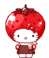 Red Hello Kitty Sticker