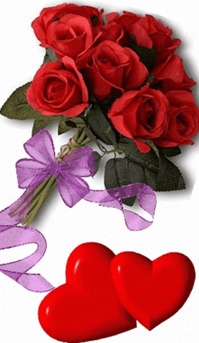 Red Roses Hearts GIF
