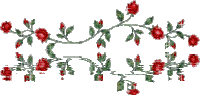 Red Roses Roses Reflection Sticker