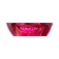 Red Teeth Smile Please Sticker