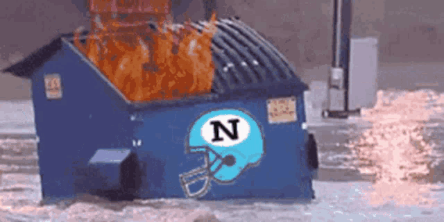 Redskins Logo Dumpster Fire GIF