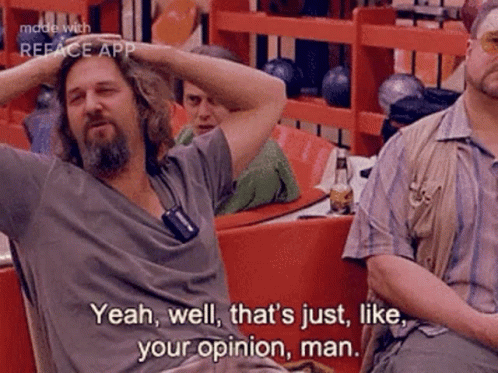 Reface Dude GIF. This 498 x 373 animated GIF is part of our thats just like your opinion man collection. Created by Megadroid. View the original animation…