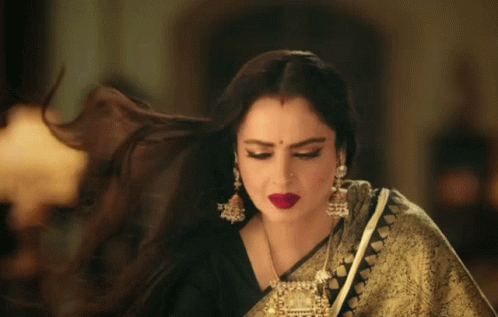 Rekha Rekhaji Bhanurekha Bollywood Ghum Hai Kisi Ke Pyaar Mein GIF. This 498 x 317 animated GIF is part of our mogambo khush hua collection. Created by…