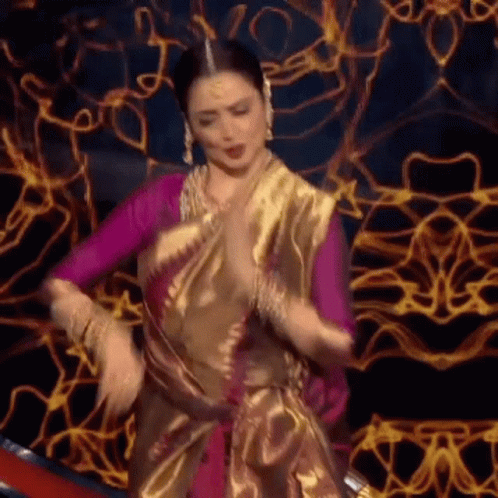 Rekha Rekhaji Bhanurekha Bollywood Indian Idol GIF