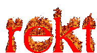 Rekt Fire Sticker