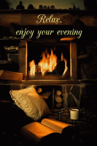 Relax Fireplace GIF. This 331 x 498 animated GIF is part of our immagini buona serata collection. Related themes include fireplace. Created by jcgore37…
