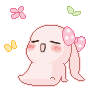 Relaxing Bunny Nature Sticker