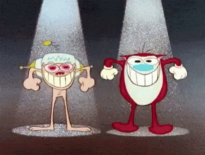 Ren And Stimpy Dance GIF. This 400 x 302 animated GIF is part of our ren and stimpy happy happy joy joy collection. Related themes include dance, dancing…