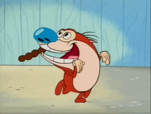 Ren And Stimpy Happy GIF