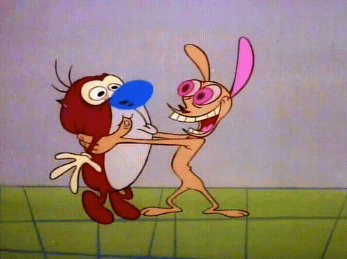 Ren And Stimpy Ren & Stimpy GIF. This 498 x 372 animated GIF is part of our ren and stimpy happy happy joy joy collection. Related themes include angry…