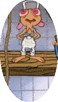 Ren Hoek Ren And Stimpy Adult Party Sticker