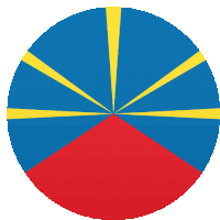 Reunion Flags Sticker