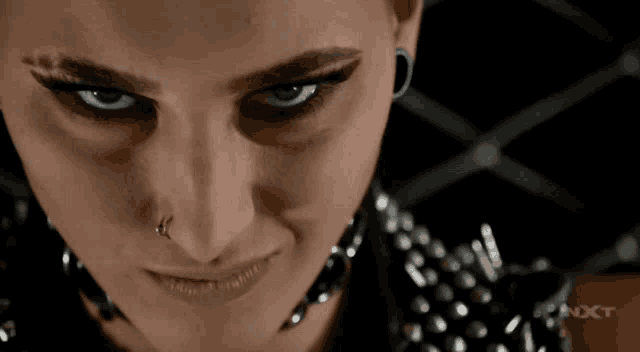 Rhea Ripley Eyes Up GIF