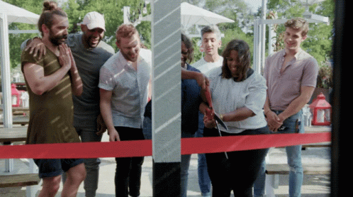 Ribbon Cutting Opening Ceremony GIF. This 498 x 278 animated GIF is part of our cutting ribbon collection. Related themes include celebration. Created by…