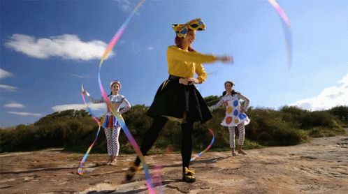 Ribbon Dance Emma Wiggle GIF. This 498 x 278 animated GIF is part of our cutting ribbon collection. Created by thewiggles. View the original animation…